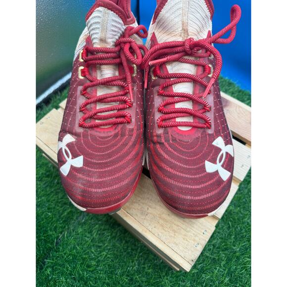 Under Armour Bryce Harper 4 Low Metal Baseball Cleats - Red White -Men\'s Size 12 main image 7